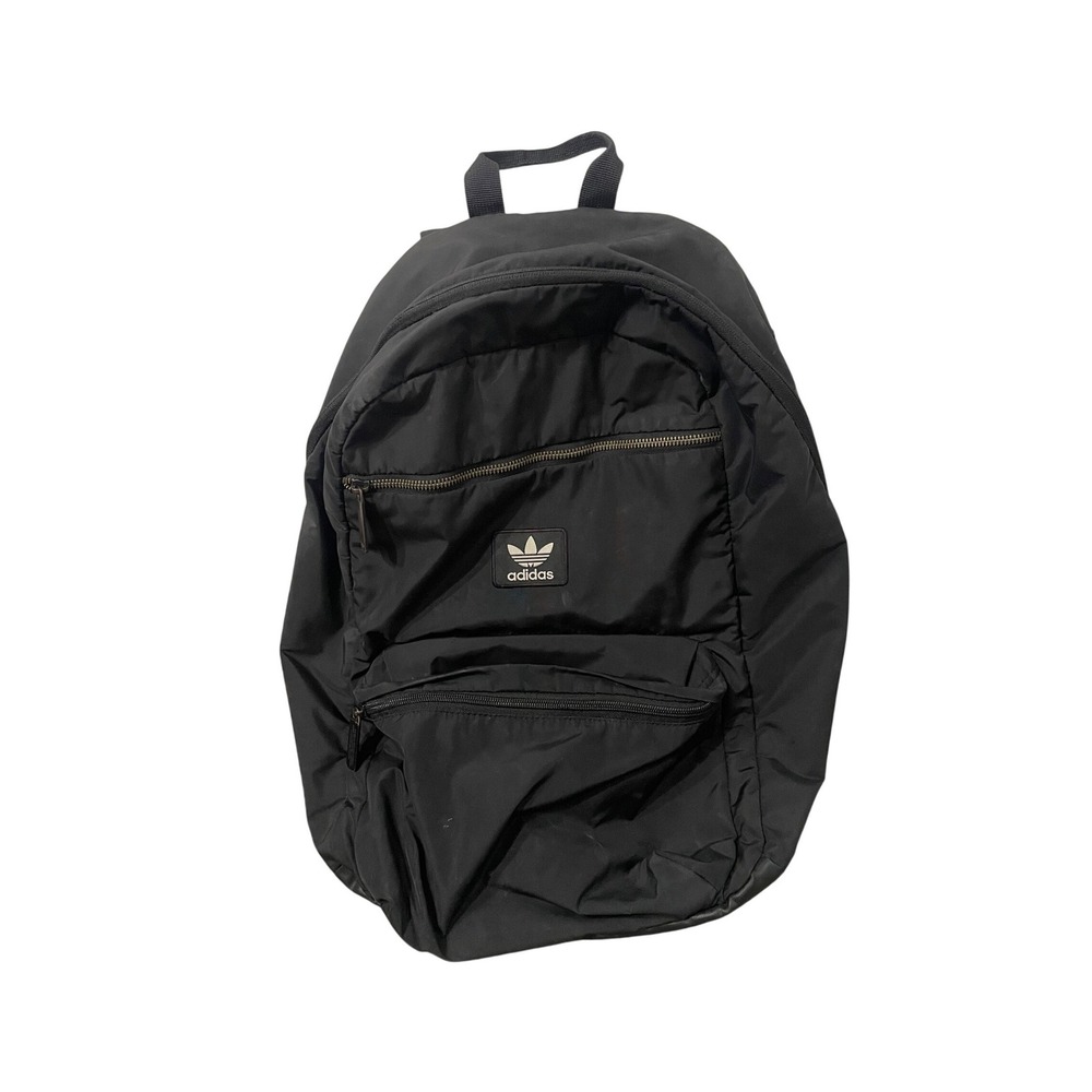Adidas Originals Trefoil Backpack Black Blue Recycled Polyester 3-Stripes Bag